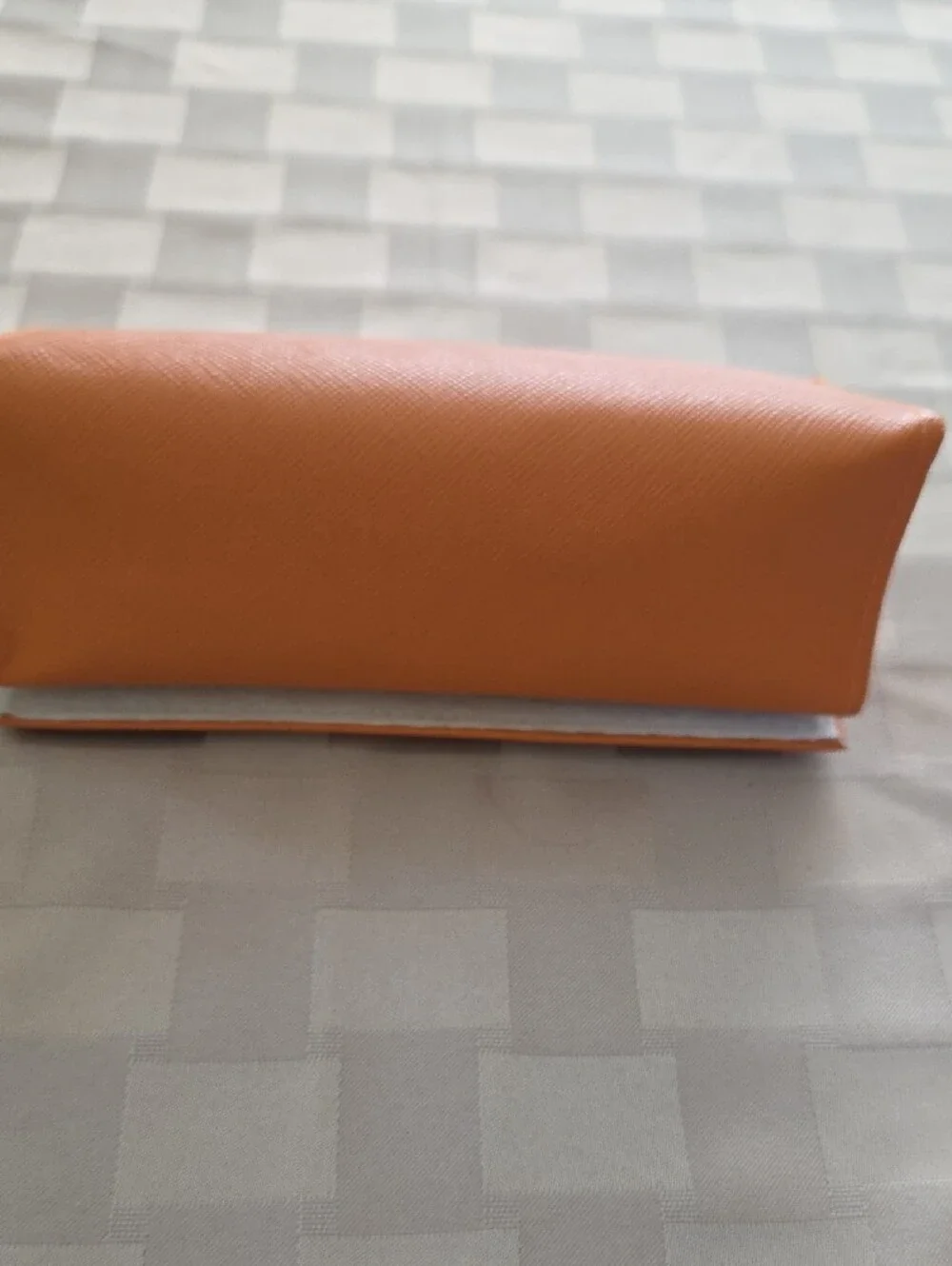 Tory Burch Bright Orange Saffiano Eyeglasses with Logo Medallion...EUC
